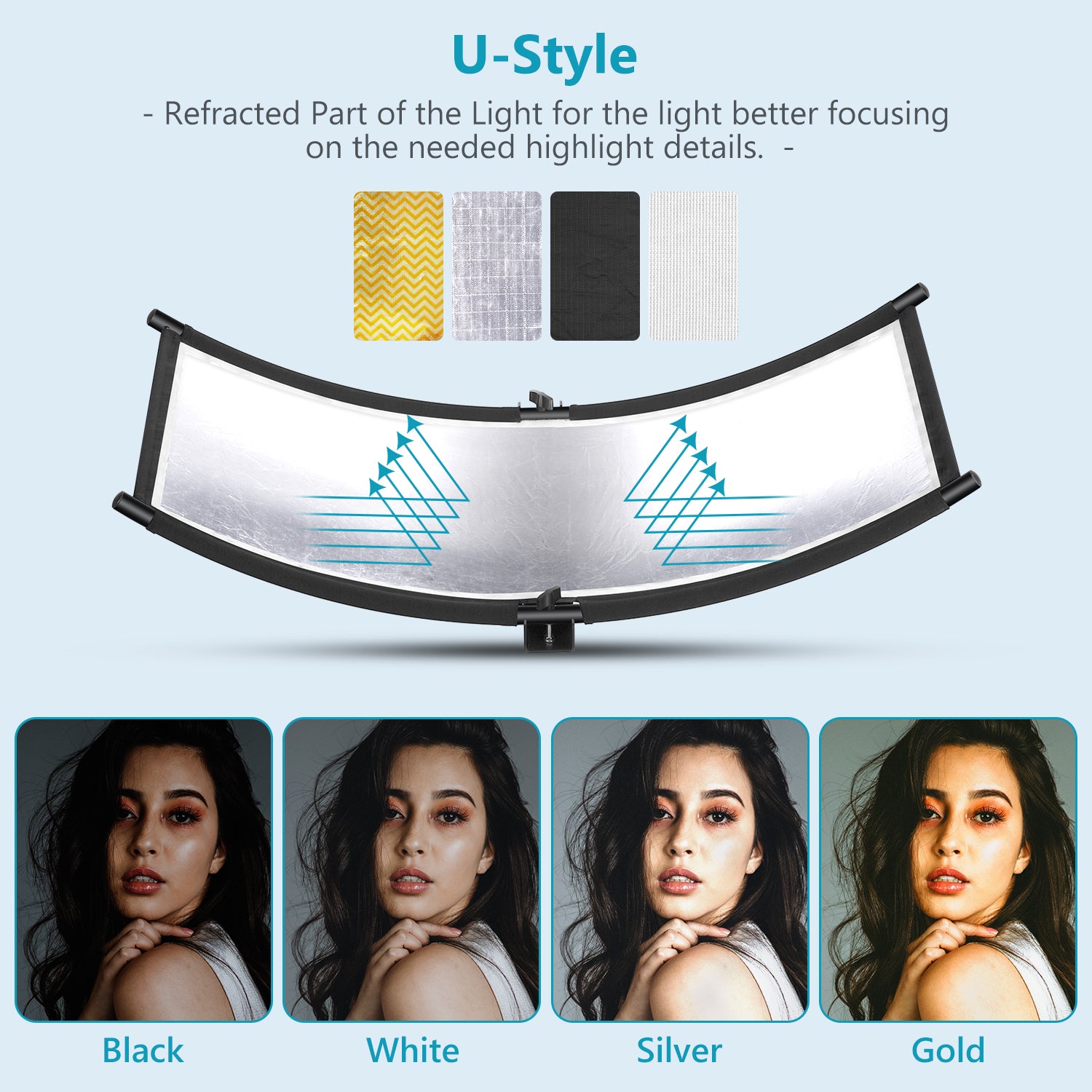 Neewer Clamshell Light Reflector Diffuser - Thumbnail 2
