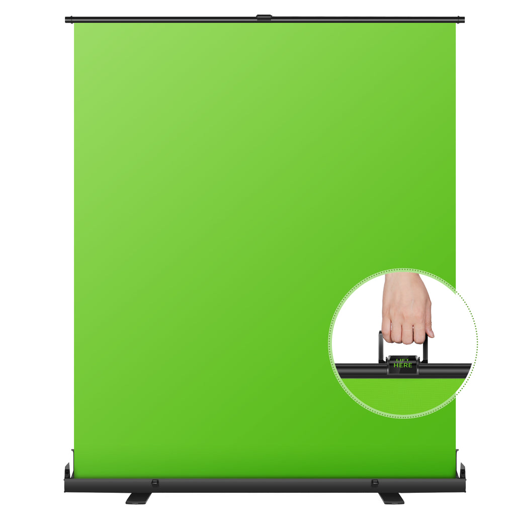 Neewer Green Screen Green Pull-up Style with Auto-Locking Frame Backdrop