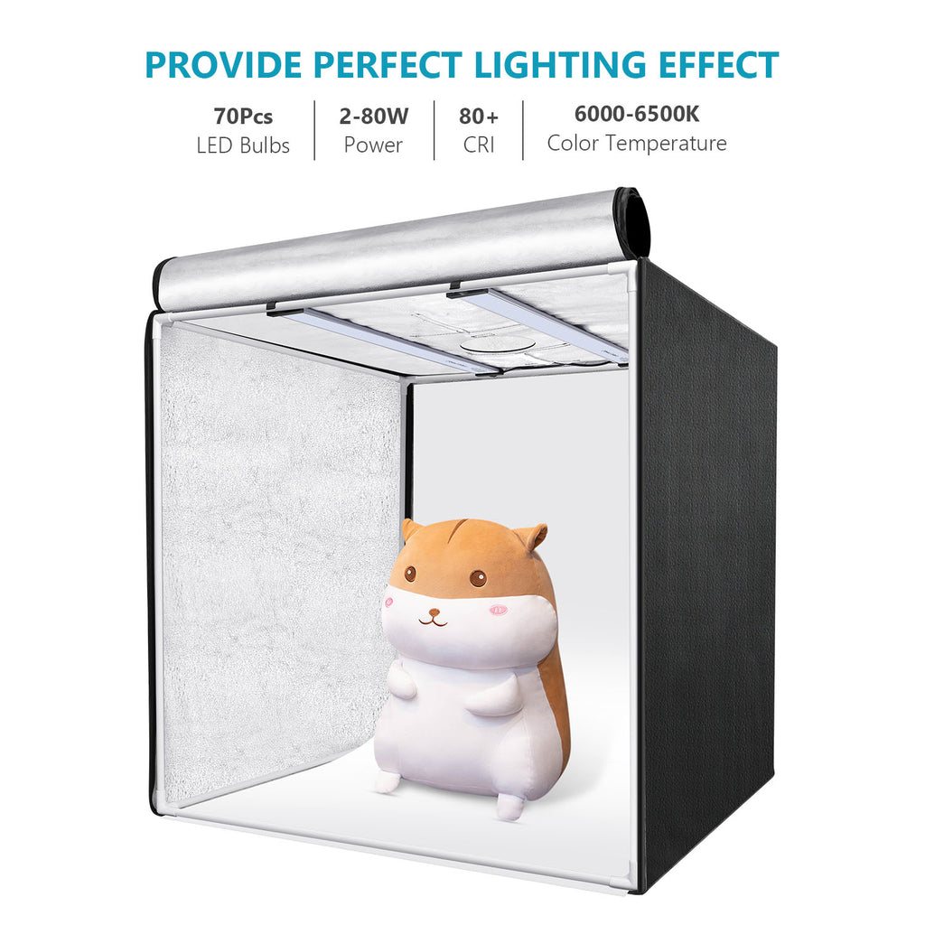 Neewer Professional Photo Light Box Adjustable Brightness Studio Photography Lighting Shooting Tent