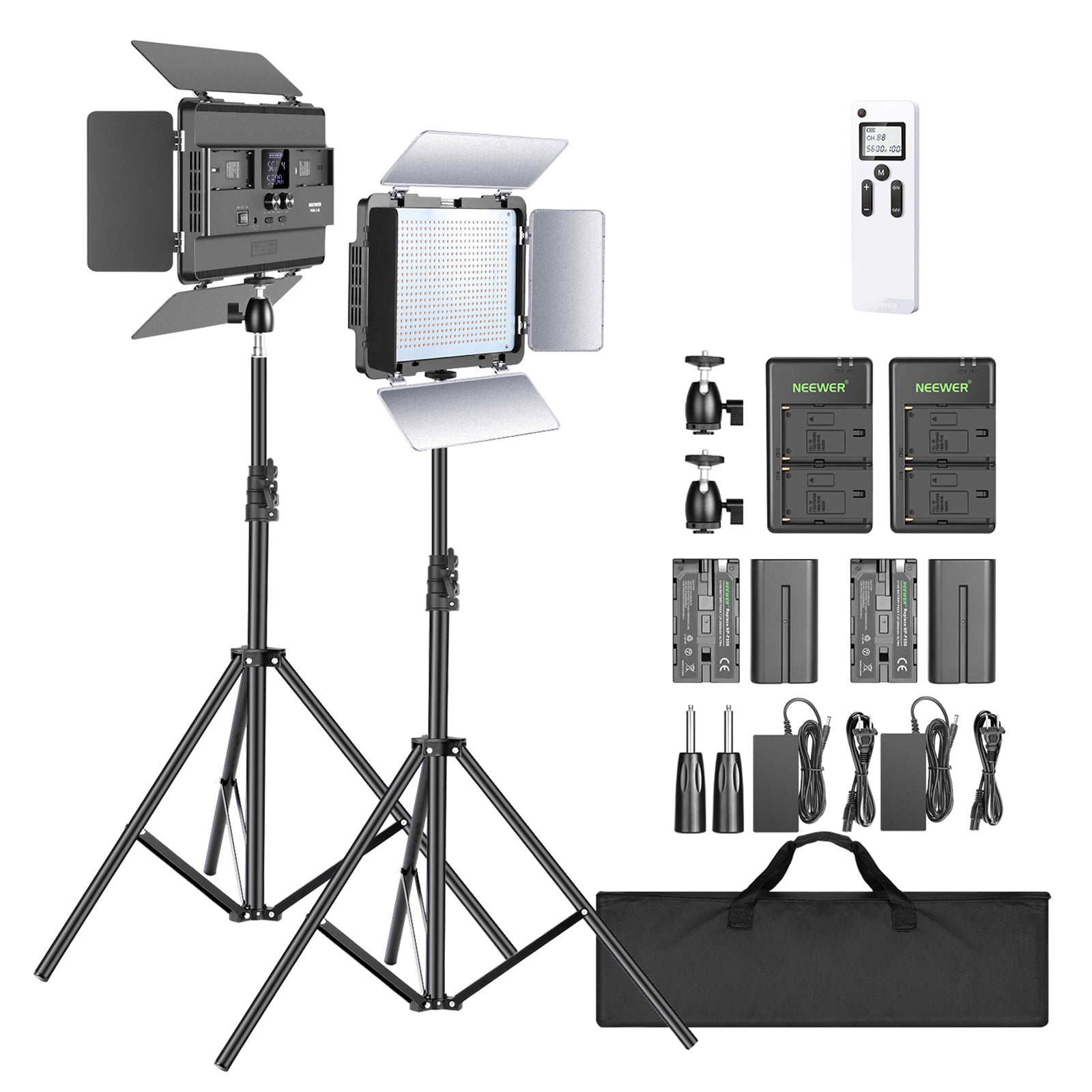 Neewer 2-Pack P600 2.4G LED Light