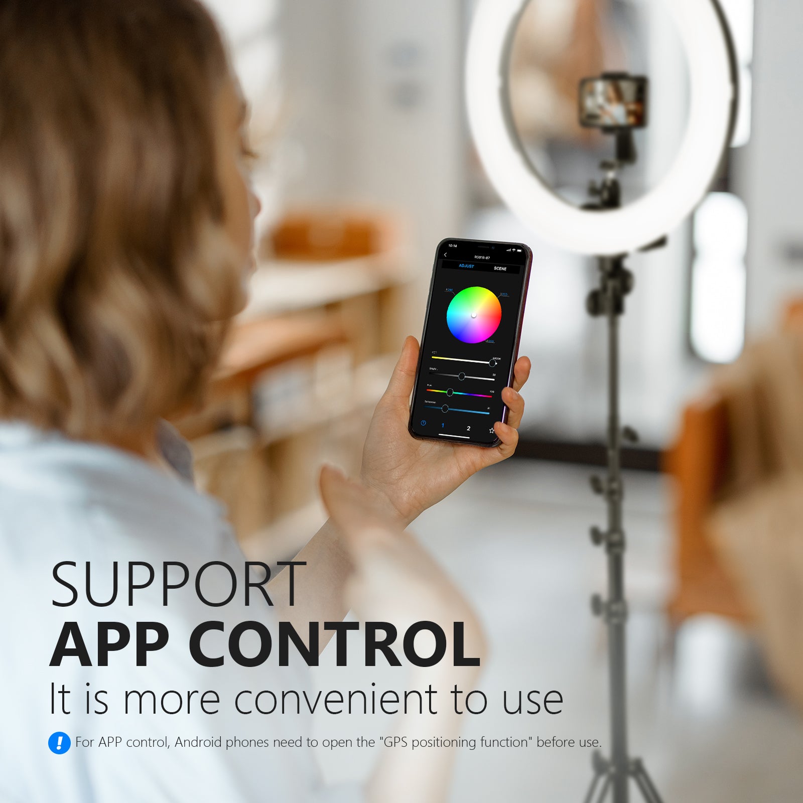 NEEWER RGB18 APP 18 RGB Ring Light Kit