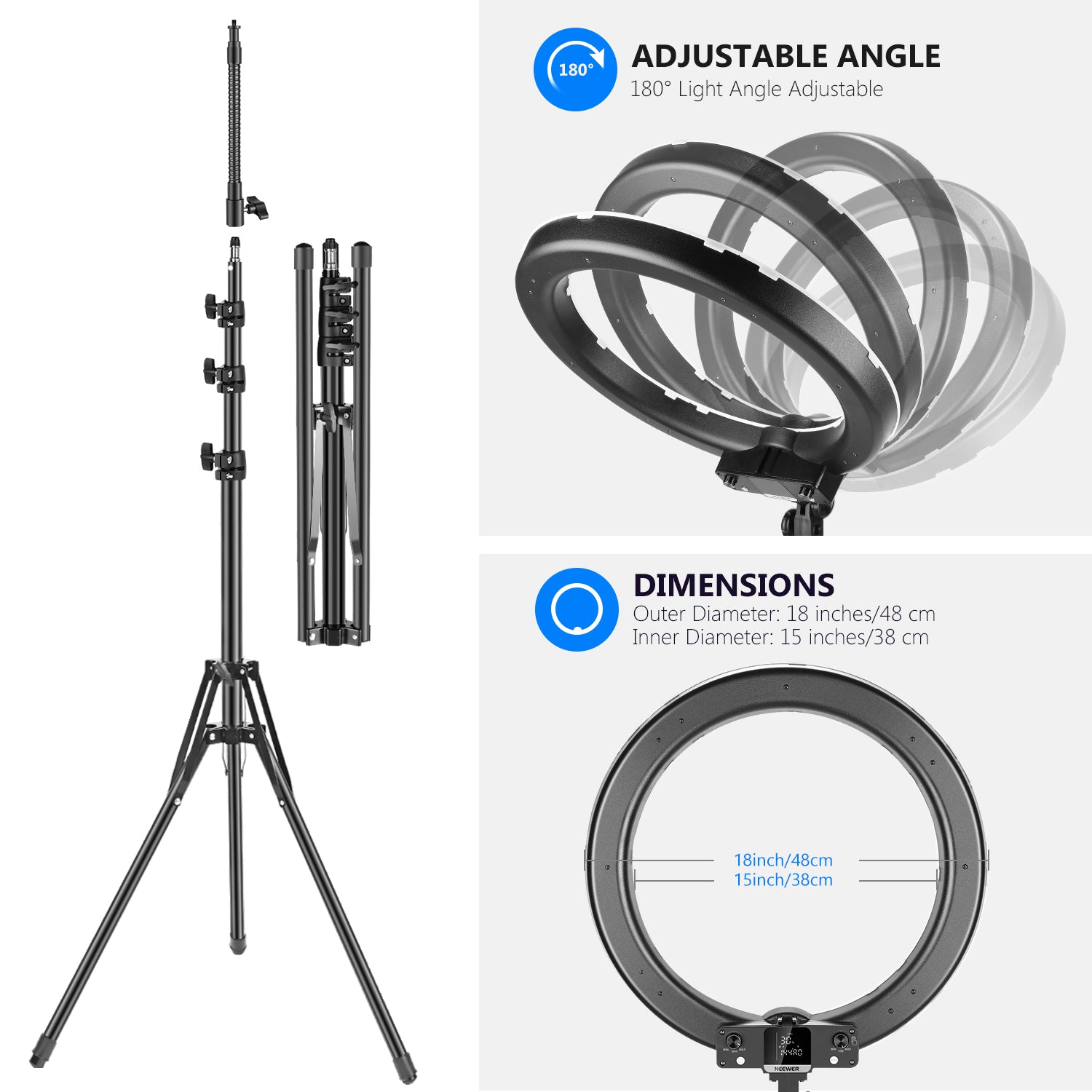 Star Ring Light RGB 20 Ring Light with Stand