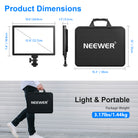 Neewer T140-2.4G 12.9” CRI 97+ Dimmable Bi-Color Advanced 2.4G LED Video Panel Light