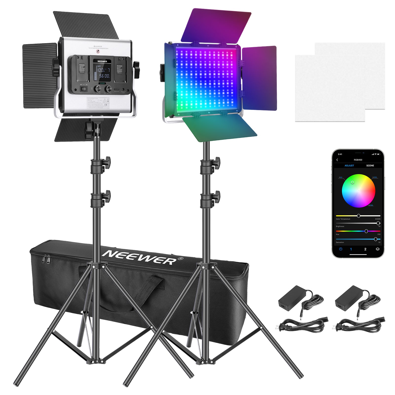 Neewer RGB450 30W LED Video Light with App Control