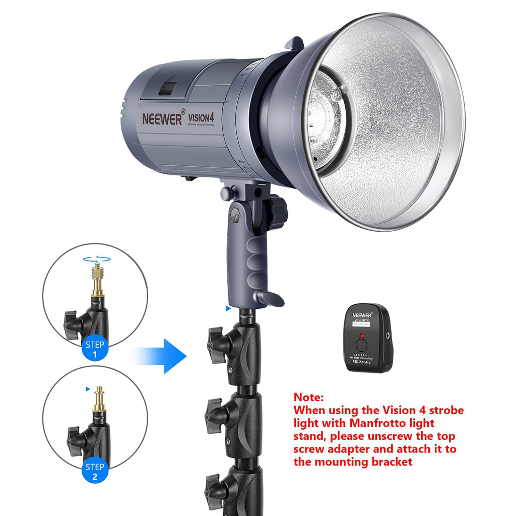 Neewer Vision 4 Studio Flash Strobe with Wireless Trigger and Battery