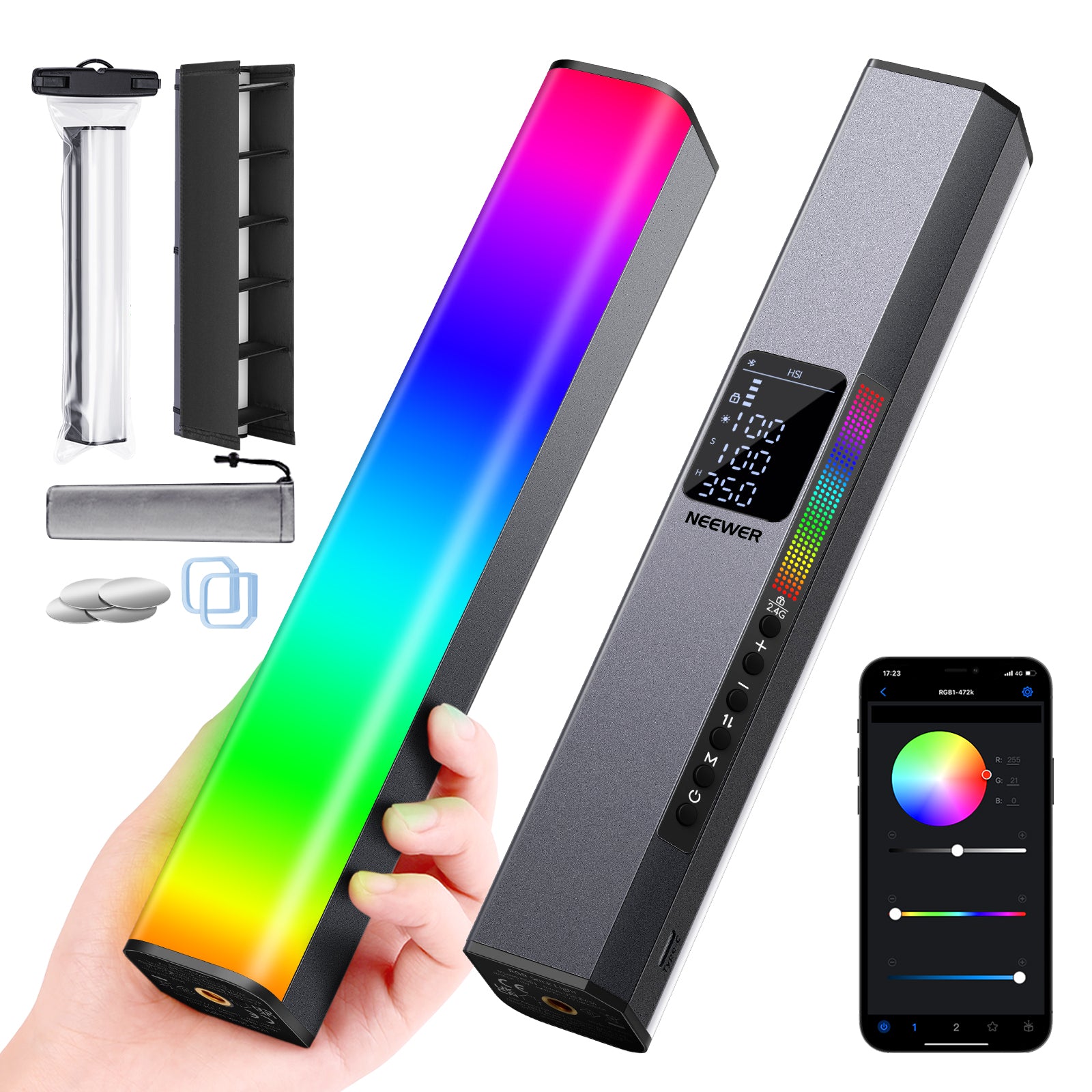 NEEWER RGB1 Magnetic Handheld RGB Light Stick - NEEWER