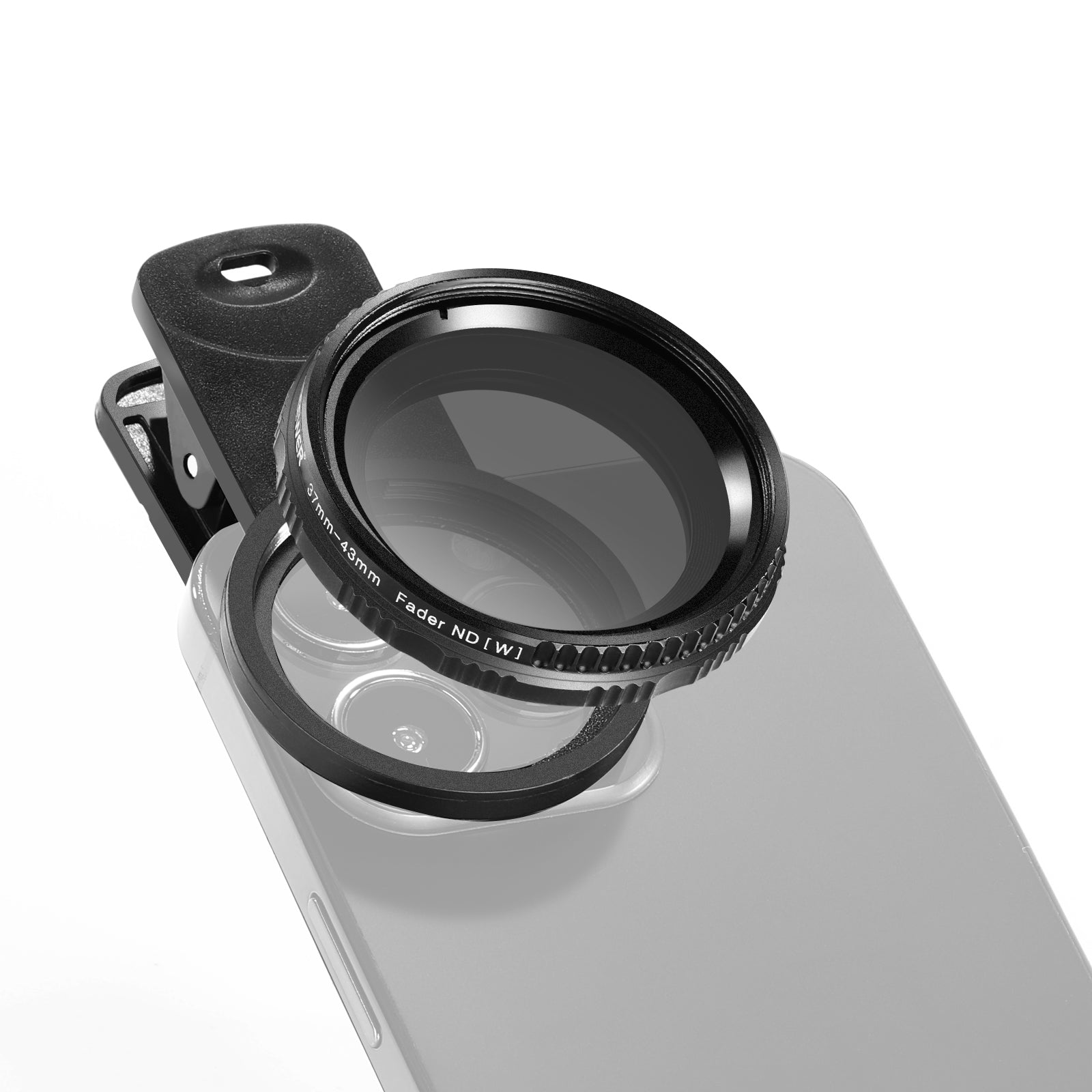 NEEWER Kit de filtro ND de lente de teléfono ND2-ND400 con clip de 1.457  in: filtro de densidad neutra ajustable con clip para teléfono compatible  con