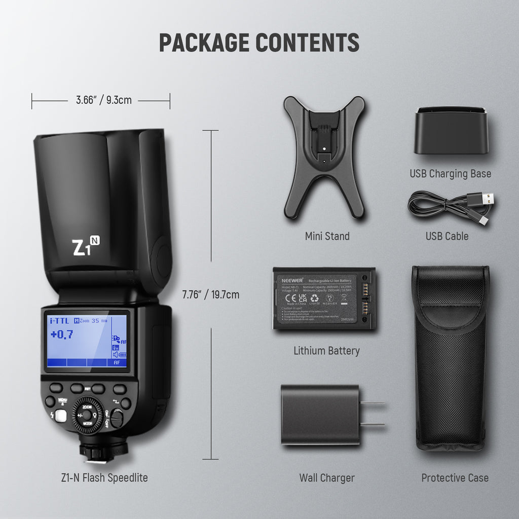 Neewer Kit De Flash Speedlite 2,4g Para Canon Nikon Sony Neewer Kit De Flash Speedlite 2,4g Para Canon Nikon Sony