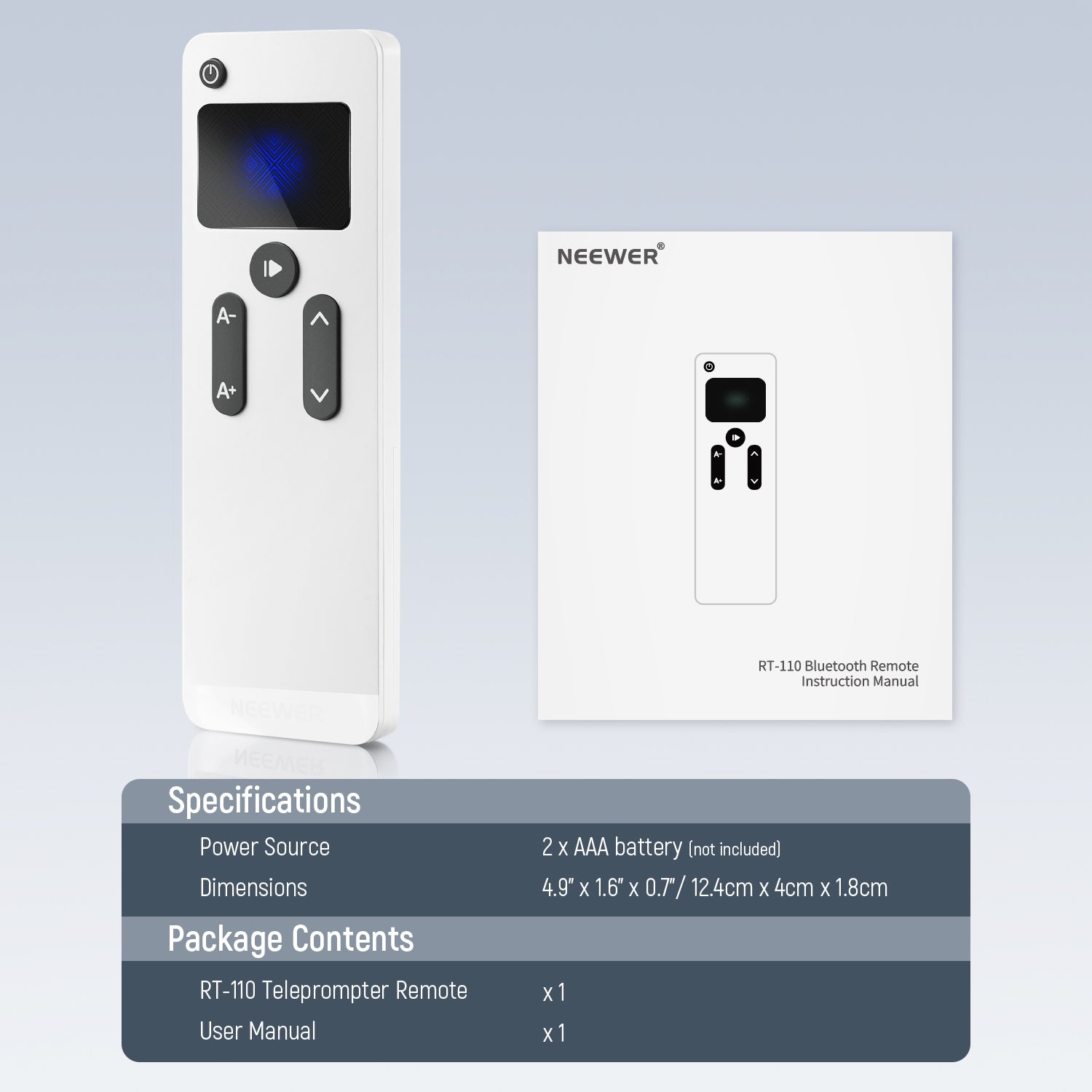 NEEWER RT-110 Bluetooth Remote Control for NEEWER Teleprompter