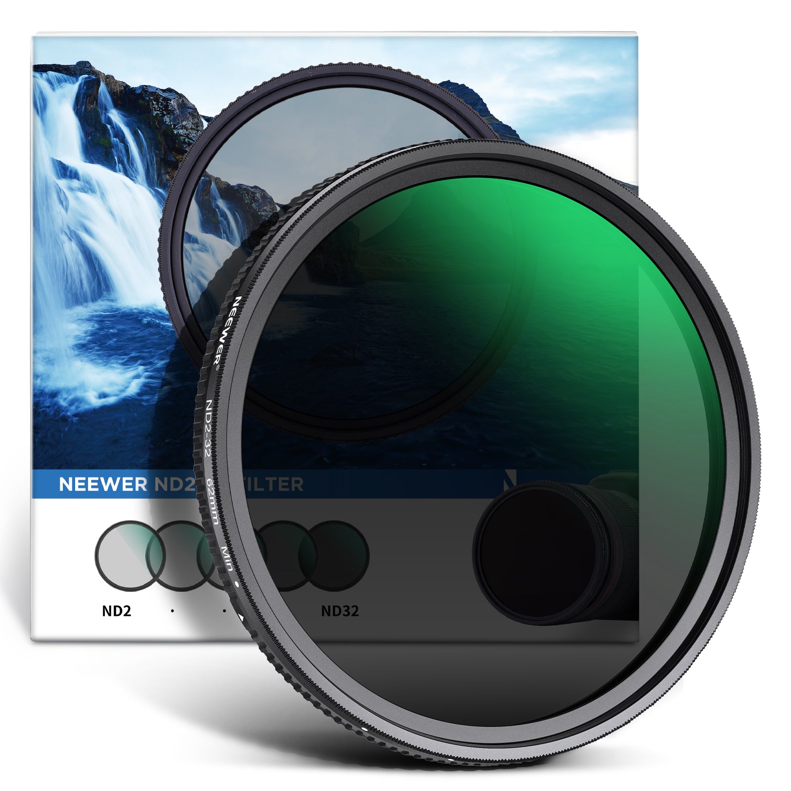 NEEWER Filtro ND variabile 52mm ND2-ND32(1-5 Stops), senza X/Vetro Ottico HD/multistrato/ultra sottile/idrorepellente/resistente ai graffi NEEWER Filtro ND variabile 52mm ND2-ND32(1-5 Stops), senza X/Vetro Ottico HD/multistrato/ultra sottile/idrorepellente/resistente ai graffi