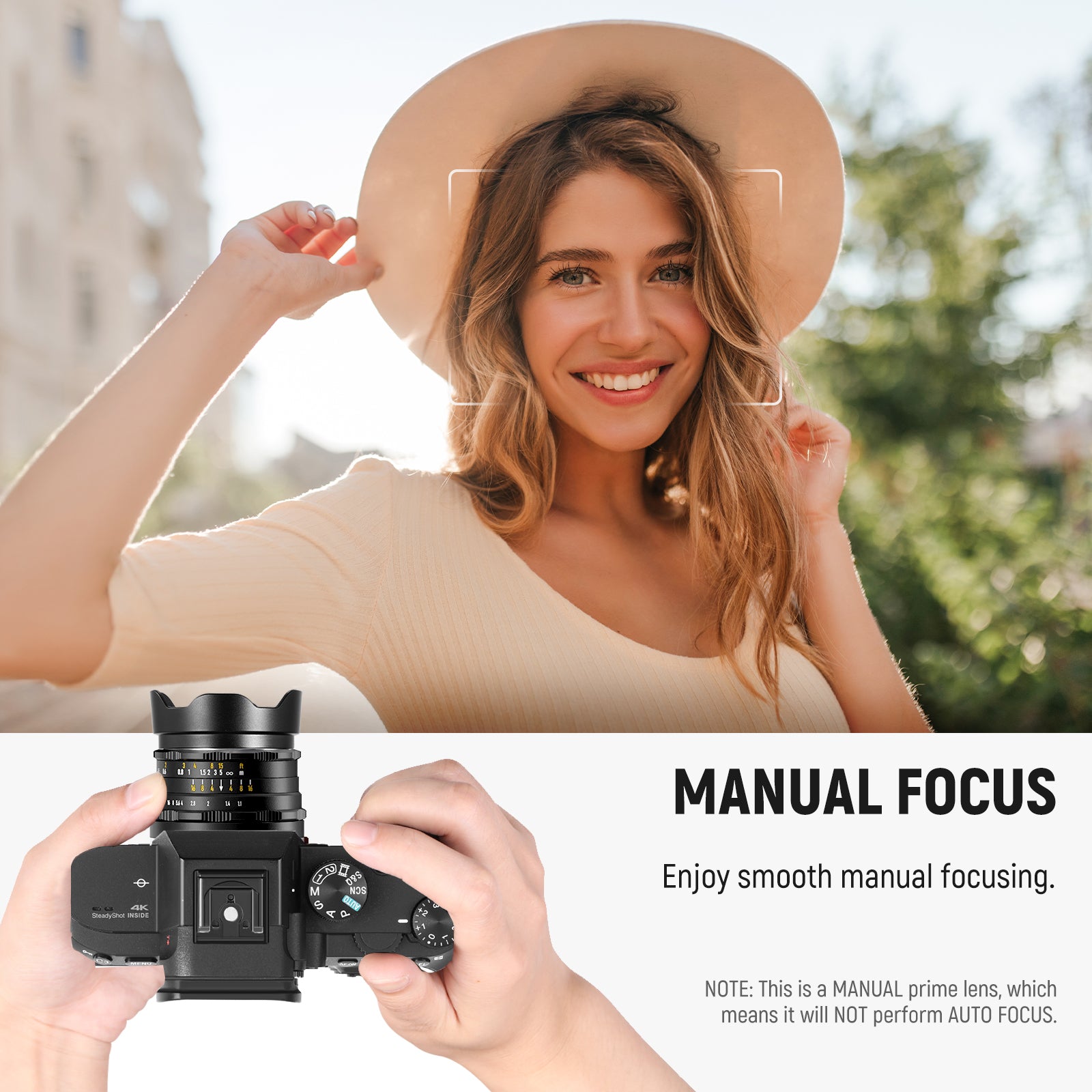 NEEWER 35mm f1.1 APS-C E Mount Manual Focus Prime Lens