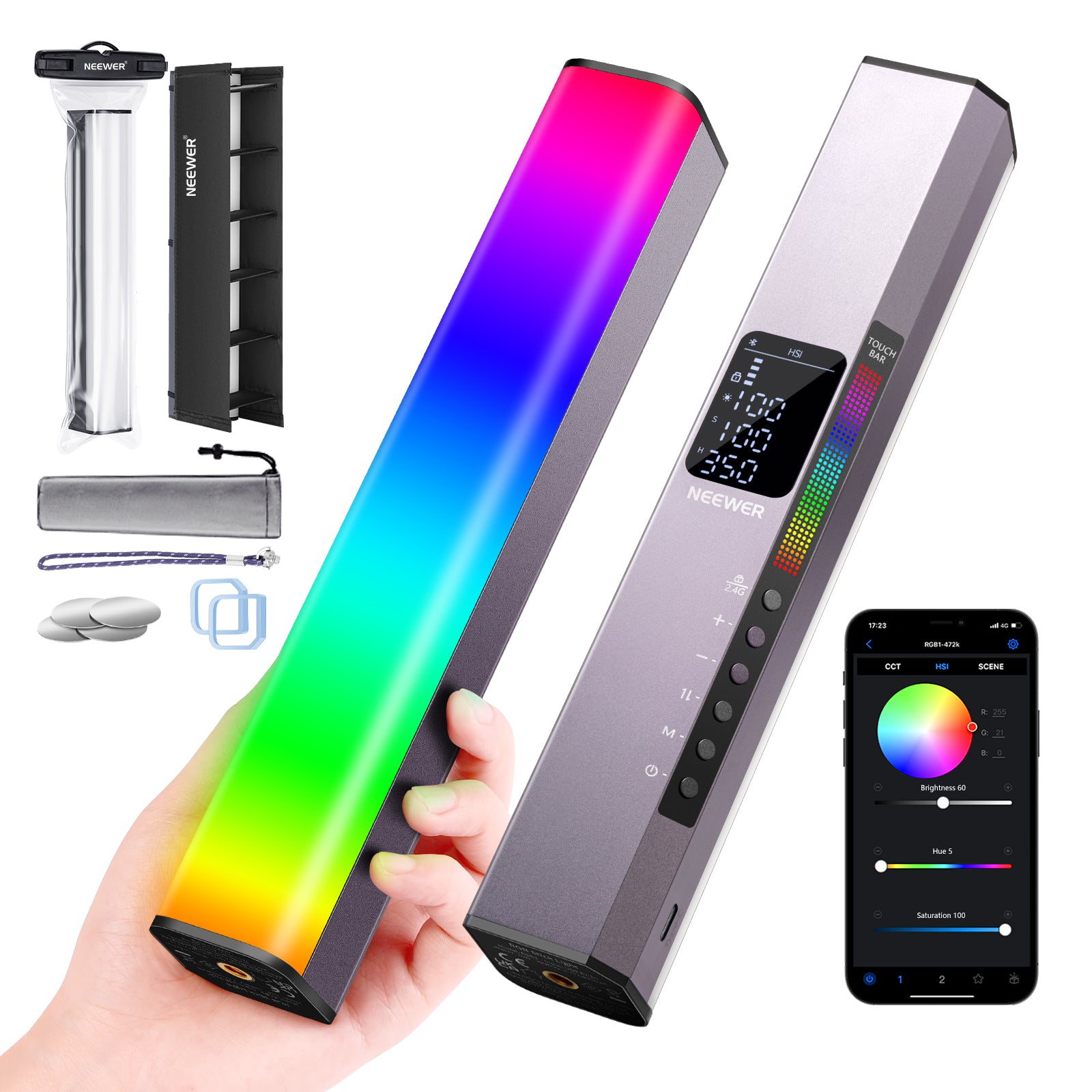 NEEWER RGB1 Magnetic Handheld RGB Light Stick - NEEWER