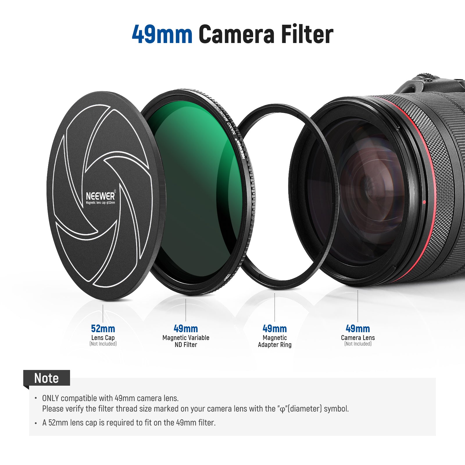 NEEWER ND2-ND32 Magnetic Variable Filter