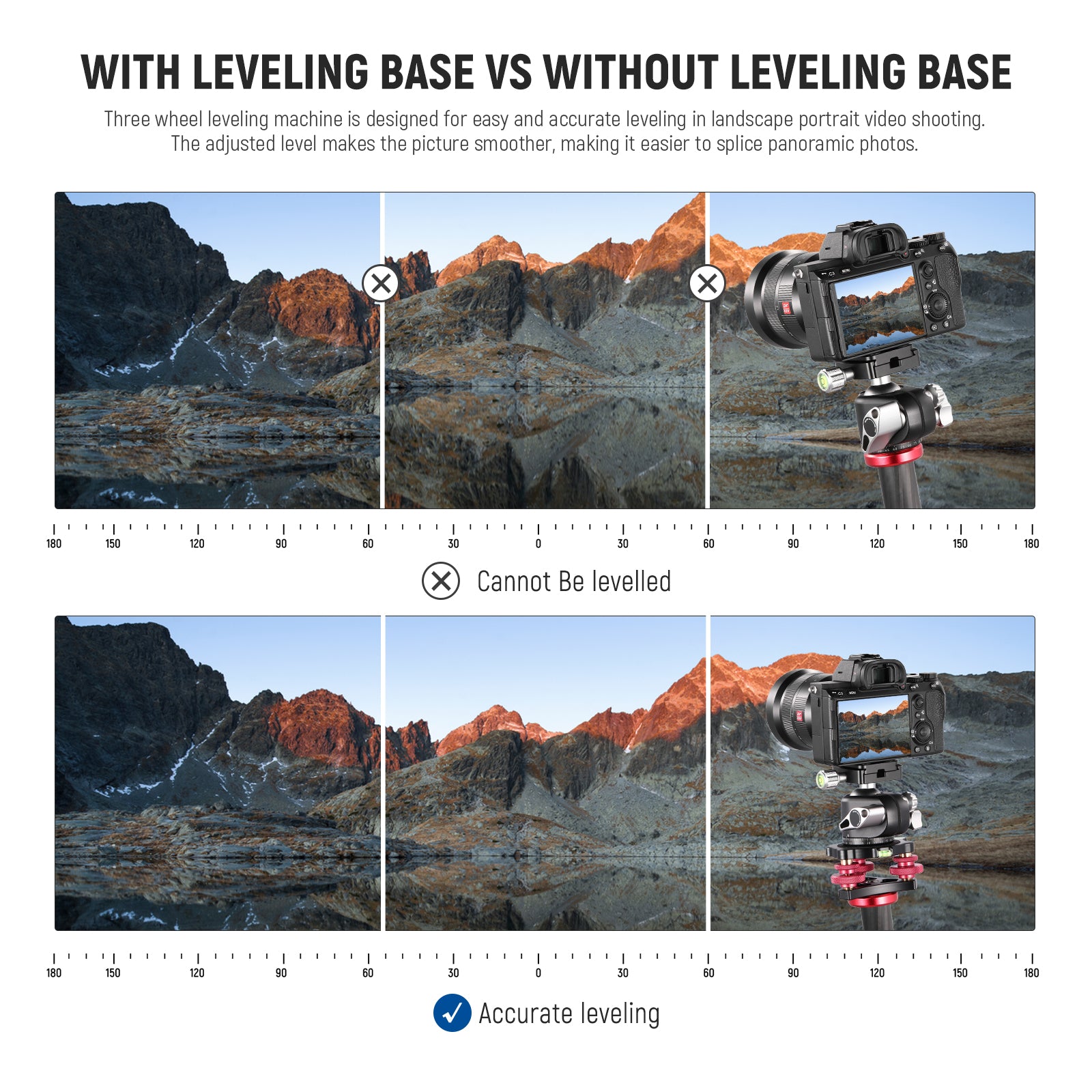 NEEWER LP64 Tripod Head Leveling Base Camera Leveler - NEEWER – neewer.com