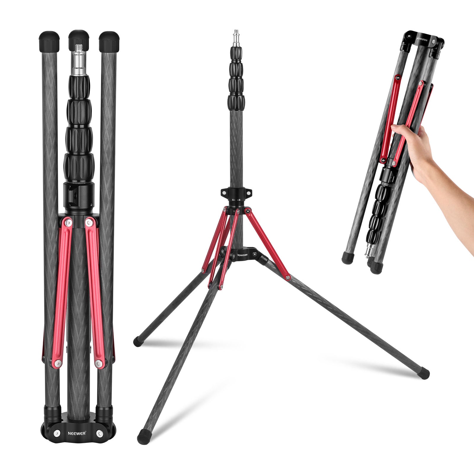  Impact Heavy-Duty Light Stand (Black, 13') : Photographic  Lighting Booms And Stands : Electronics
