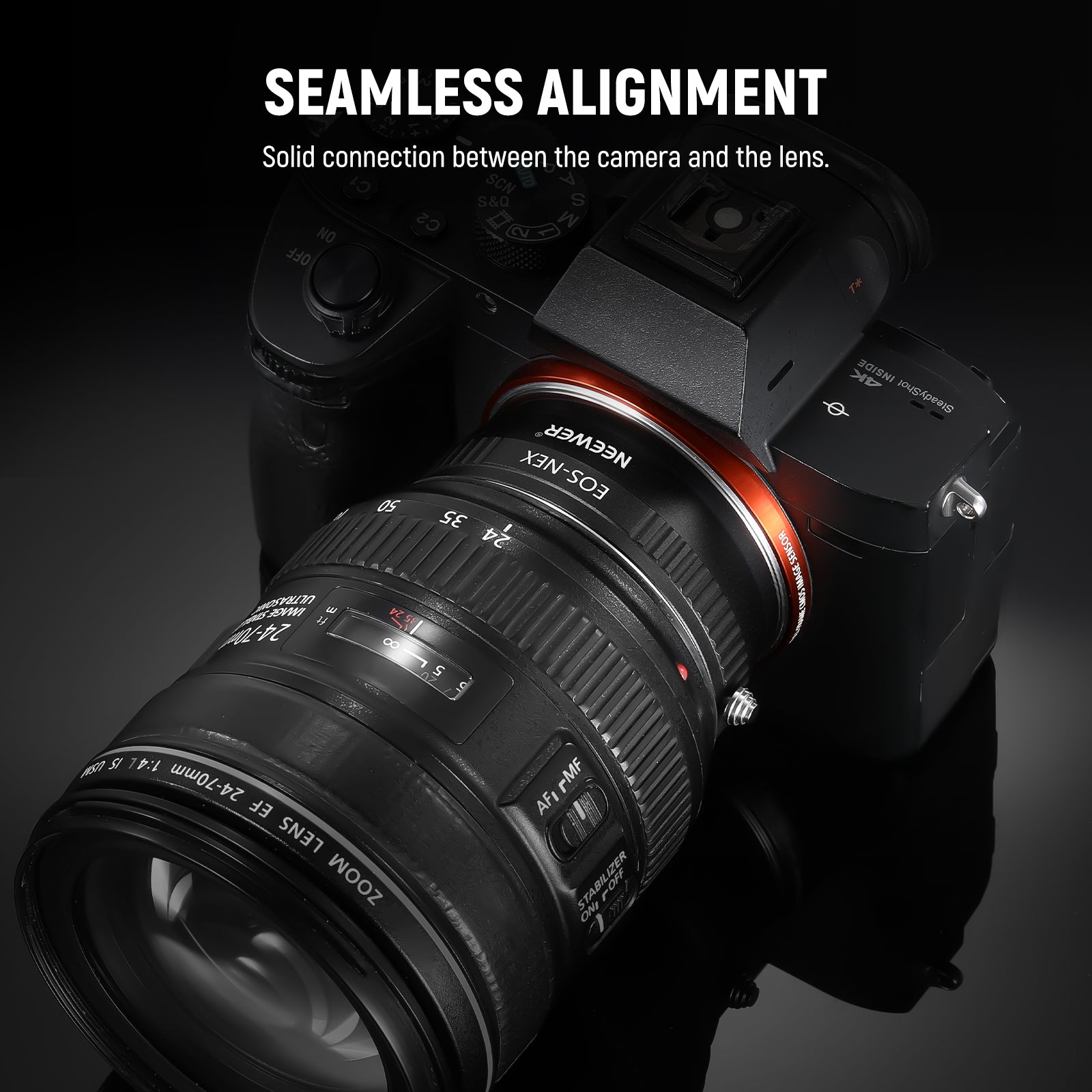 NEEWER EF-NEX Canon EF/EF-S Lens to Sony E Camera Mount