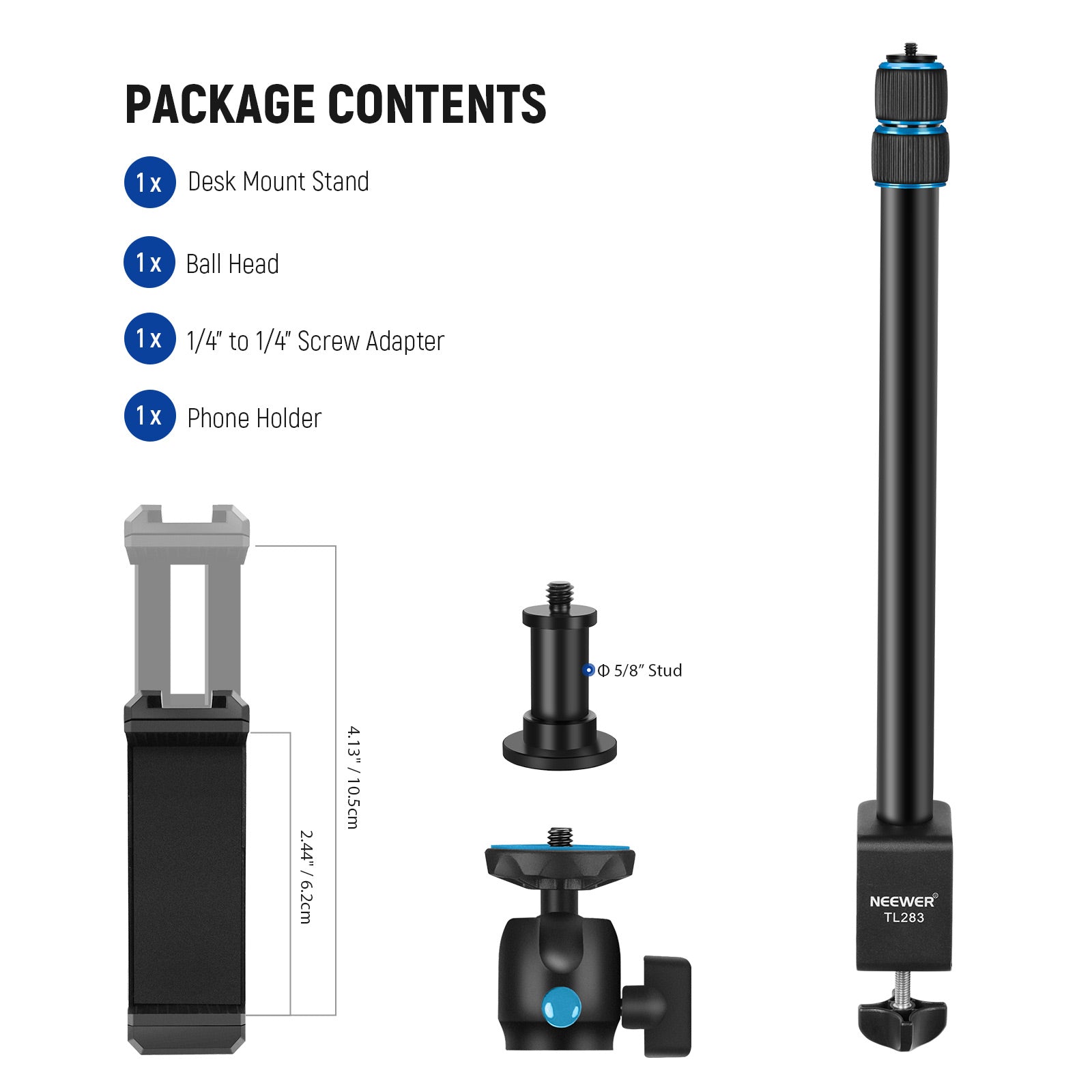 NEEWER Extendable Camera Desk Mount with Ball Head - NEEWER – neewer.com