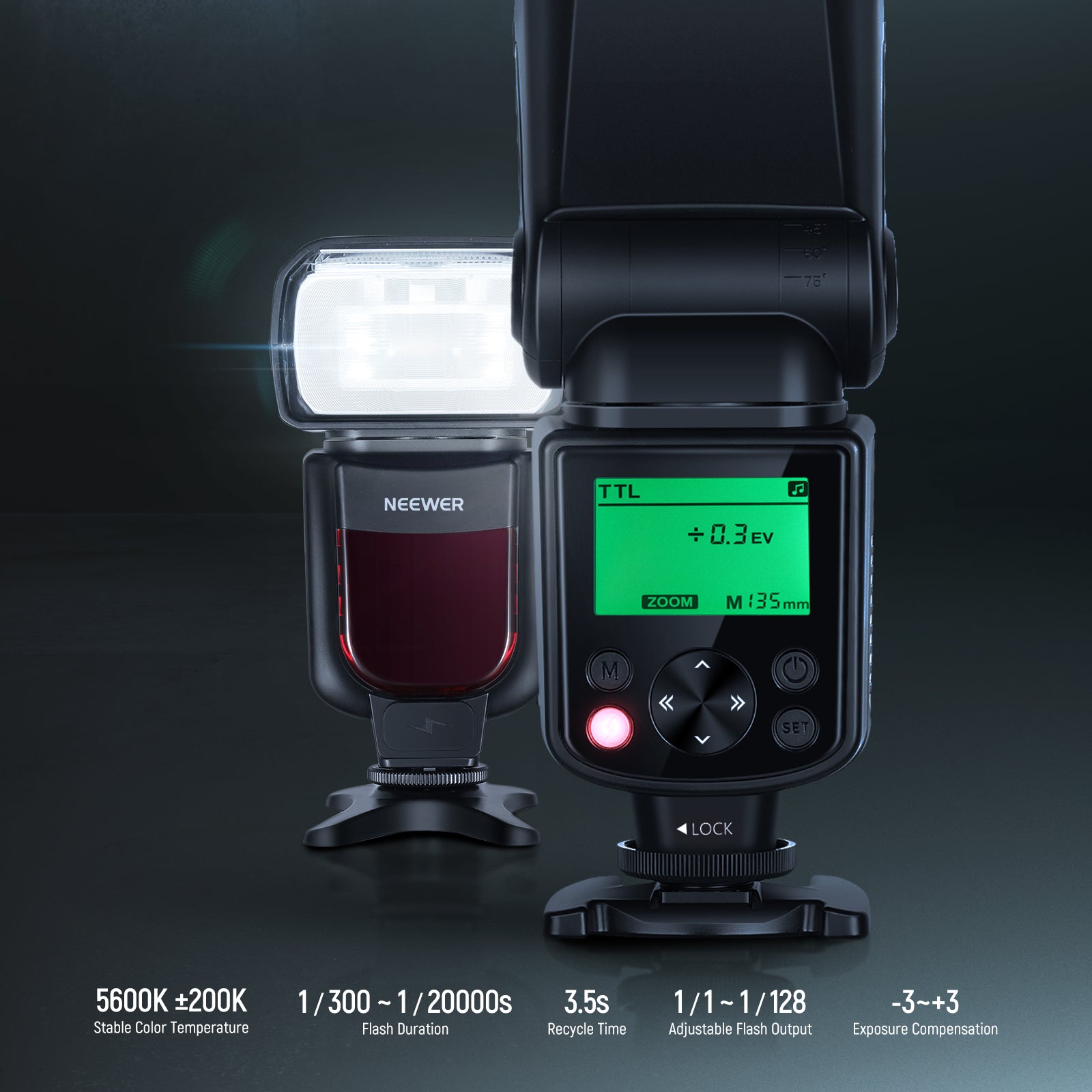 NEEWER Upgraded NW635II-S TTL Camera Flash Speedlite