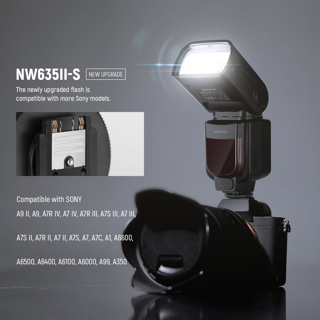 NEEWER Upgraded NW635II-S TTL Camera Flash Speedlite - NEEWER