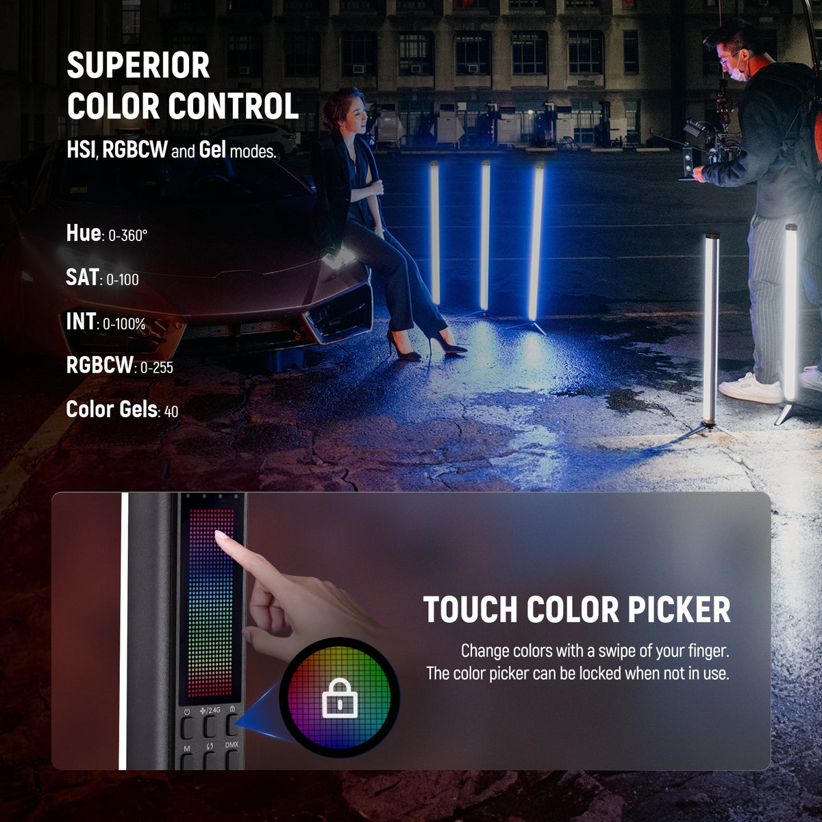 Neewer Rgb Light NEEWER TL60 RGB Tube Light | Handheld LED Light