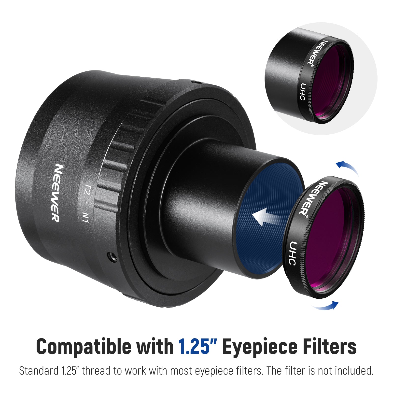 NEEWER LS-T10 T Ring Adapter Set for Nikon 1 Series Mirrorless Cameras