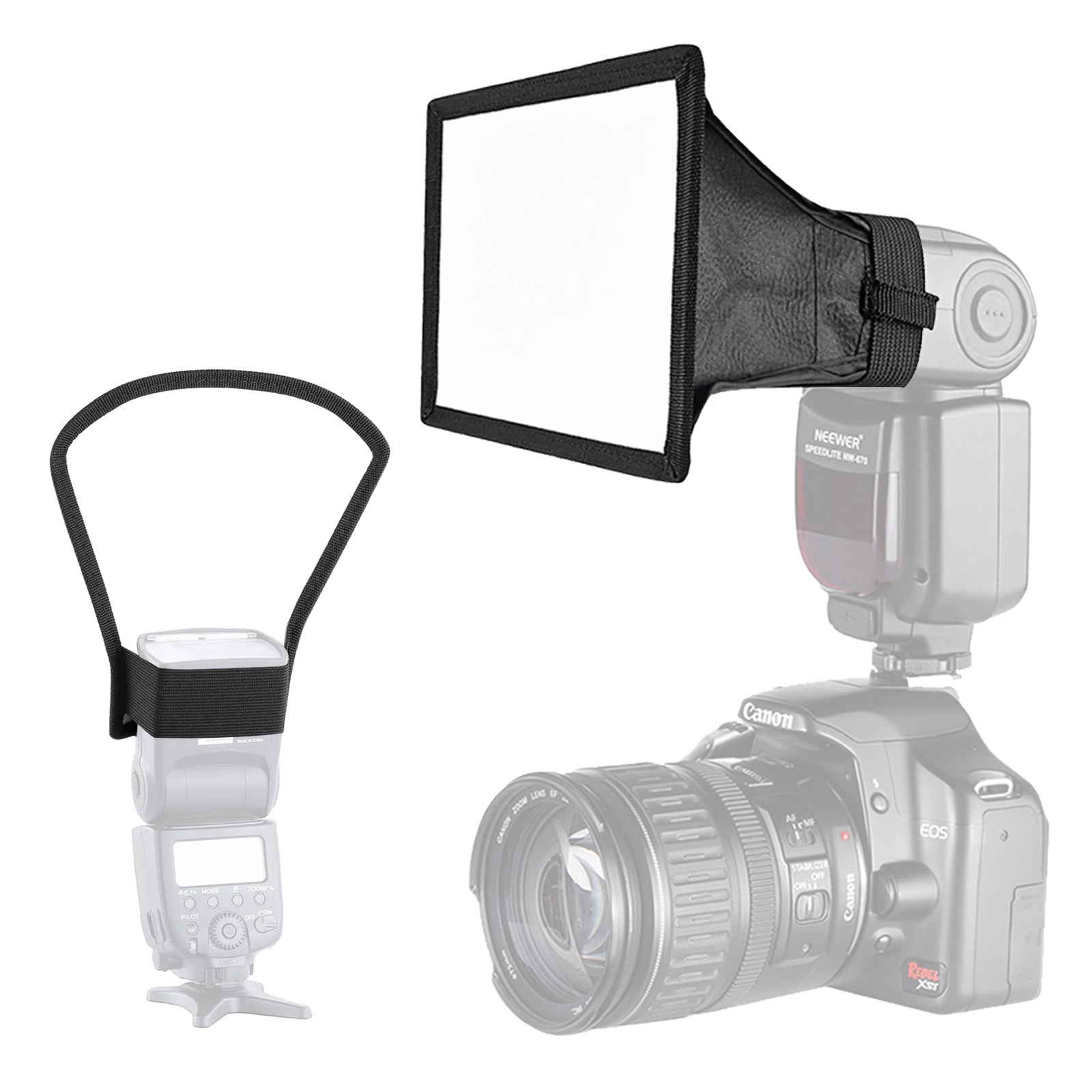 NEEWER Speedlite Flash Softbox and Reflector Diffuser Kit - NEEWER ...