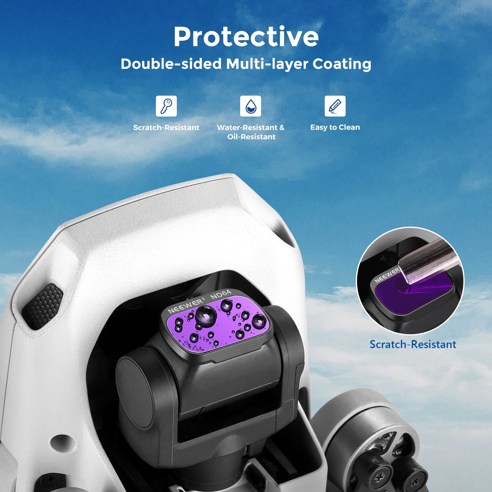 Aries ND Filters Set for DJI Mavic Mini/Mini 2 Drone, 6-Pack AR-DM2FK