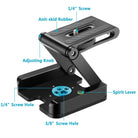 Neewer Z Flex Tilt Ball Head with Quick Shoe QR Plate Bracket for Aluminium Alloy with Bubble Level for Camcorder Tripod Guide Slide - neewer.com