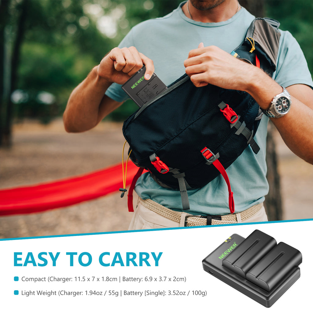 Neewer NP-F550 Battery Charger Set for Sony - neewer.com