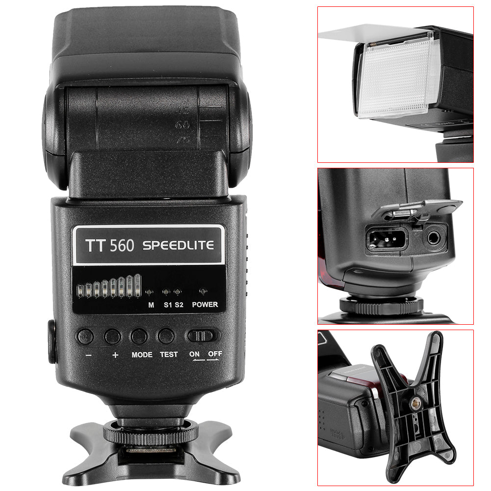 NEEWER TT560 Speedlite Flash With Filters And Remote Control