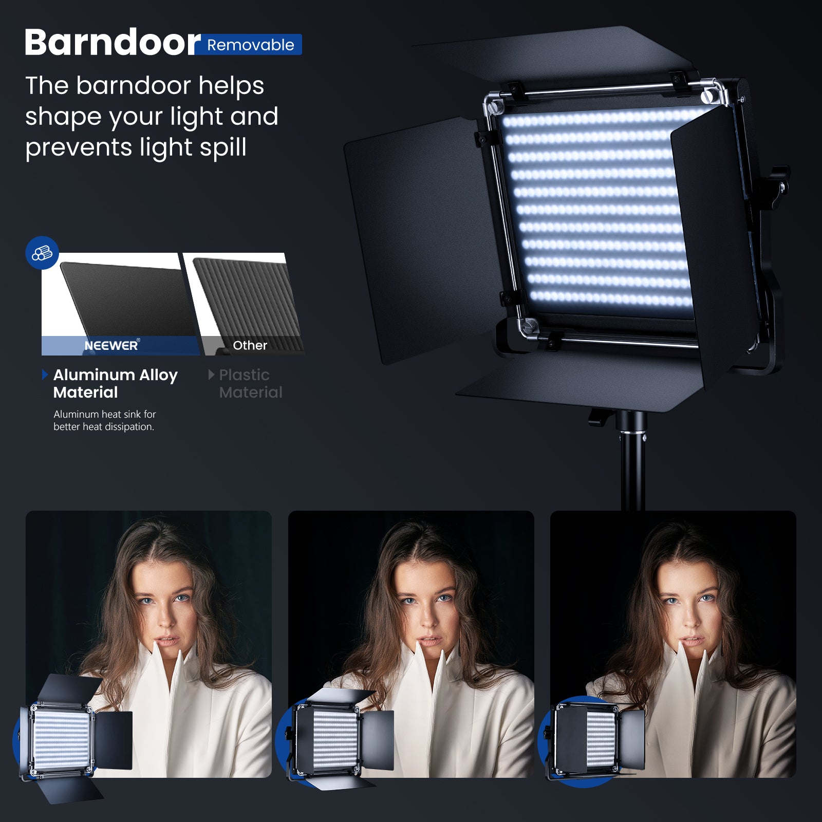 Neewer LED Video Light Bi-colore Regolabile con Staffa U Kit per Studio, Ripresa Video YouTube, 480 LED Lampadine, 3200-5600K, CRI 96+ (Spina EU Neewer LED Video Light Bi-colore Regolabile con Staffa U Kit per Studio, Ripresa Video YouTube, 480 LED Lampadine, 3200-5600K, CRI 96+ (Spina EU