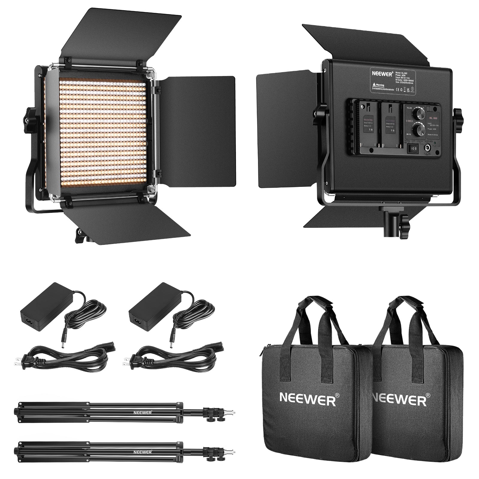 Neewer 660 LED Panneau Lumière Infrarouge Vidéo Eclairage Studio