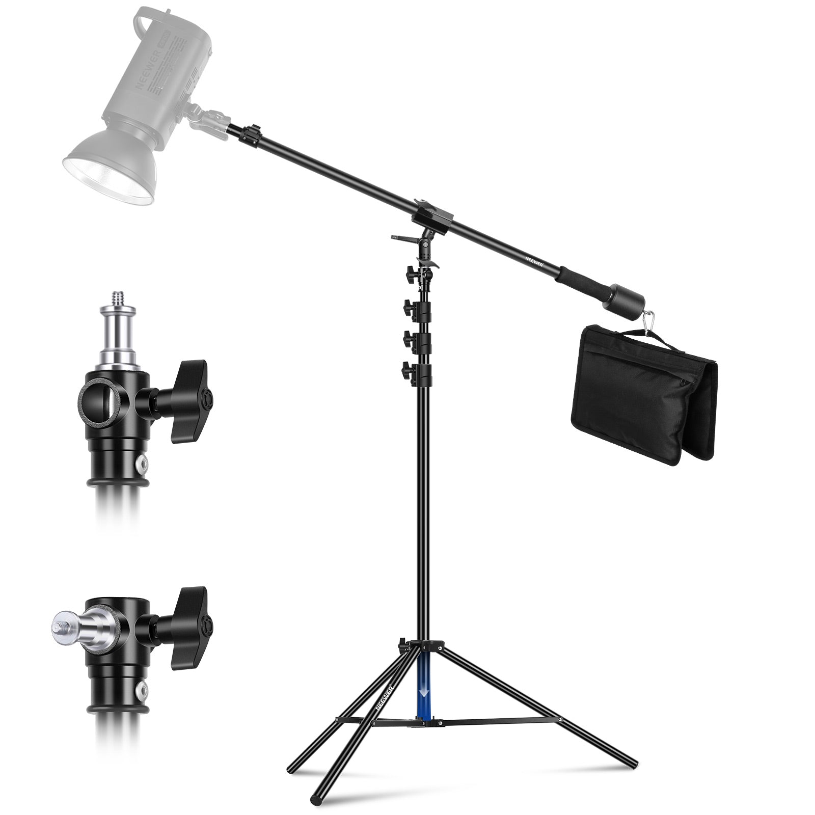 Neewer 2-Pack Heavy Duty Light Stand C-Stand - Max. 10 Feet/3