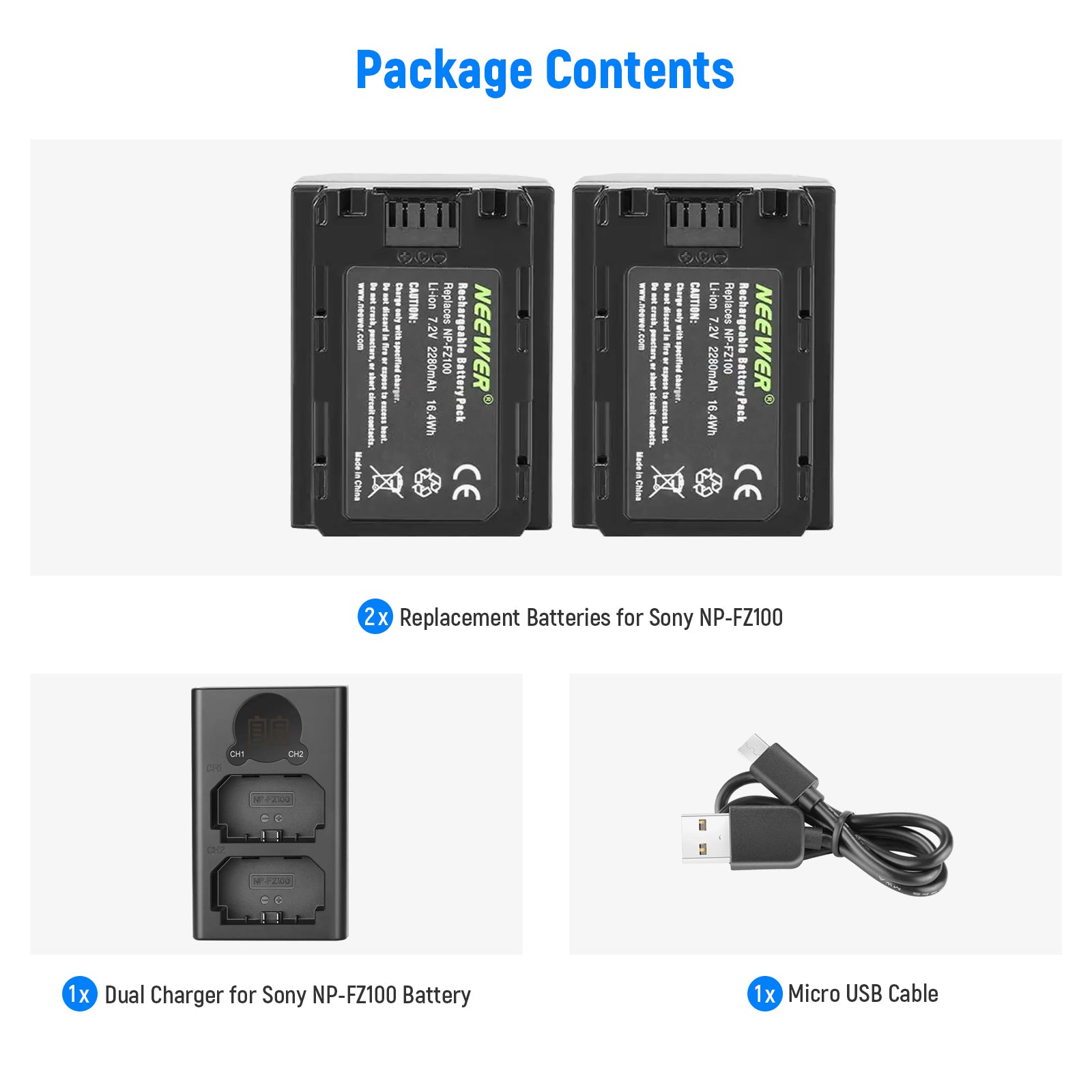 Sony NP-FZ100 Battery Twin Pack