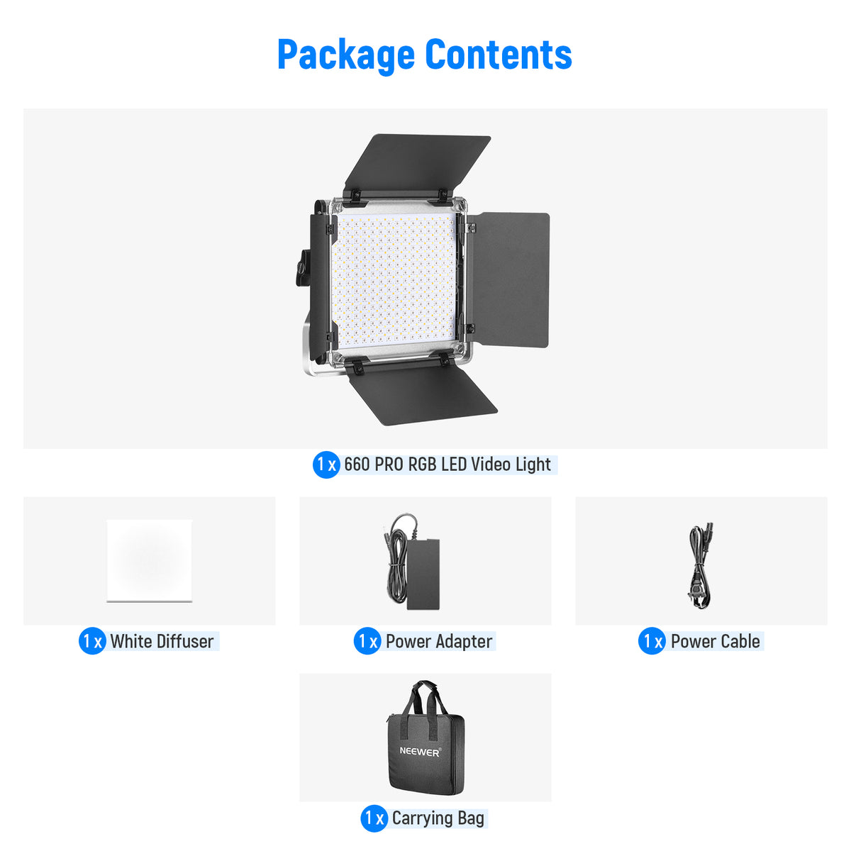 NEEWER RGB660 Pro 50W APP Control RGB LED Video Light